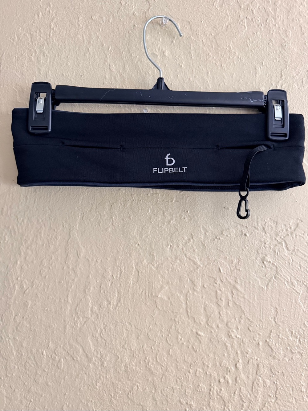 FlipBelt Black Running Waist Pack - Sleek Hands-Free Storage